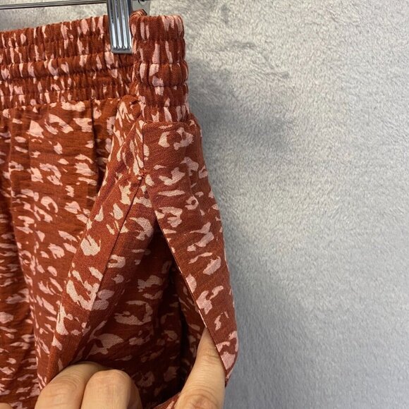 Simply Vera Vera Wang Midi Skirt Womens Size Large Sharkbite Hem Burnt Orange - Picture 7 of 14